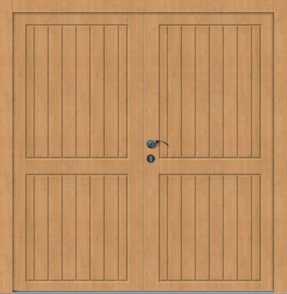 Holz Nebeneingangstür &quot;ALMA&quot; 56 mm 2-flügelig Doppeltür symmetrisch