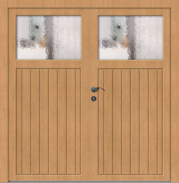 Holz Nebeneingangstür &quot;ELSA&quot; 62 mm 2-flügelig Doppeltür symmetrisch (Schreiner-Qualität)