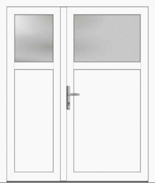 Kunststoff Nebeneingangstür "ANTONIA-M" 60 mm 2-flügelig asymm