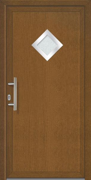 Mehrzwecktür "LUISA" (PVC, braun/weiß)