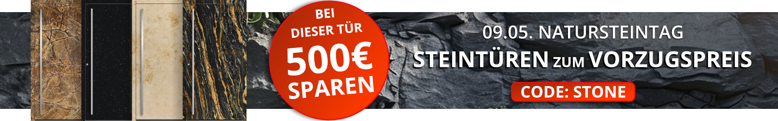 Jetzt bei den Natursteintagen sparen!