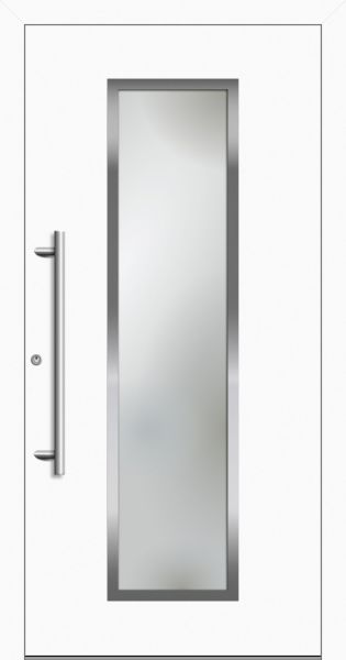 Aluminium Haustür &quot;JULE&quot; 79 mm RC3 Edelstahl flügelüberdeckend