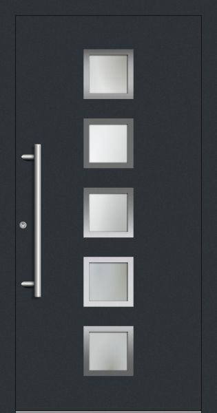 Außenansicht Aluminium Haustür innen öffnend DIN links Anthrazit