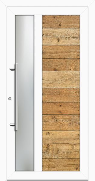 Aluminium-Holz Haustür "OCTAVIA-W" 79 mm Eiche Natur