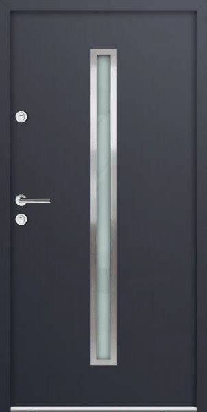 Aluminium Nebeneingangstür "SAMIA"