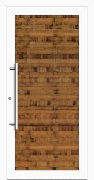 Aluminium-Holz Haustür "IRIS-W" 79 mm Weinfassholz