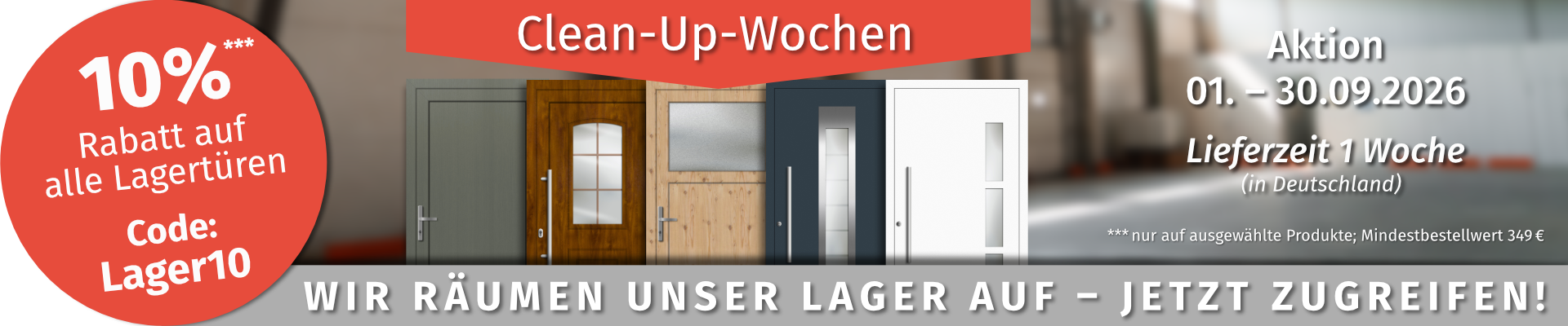 Lagerverkauf HAUSTÜRENLAND