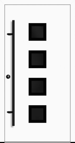 Aluminium Haustür "ANTOINETTE" 82 mm RC2 BLACKLINE