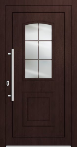 LAGER Kunststoff Landhaustür "MATEA" 71 mm Mahagoni