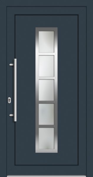 AKTION Kunststoff-Aluminium Haustür "LOTTE" 71 mm Anthrazit
