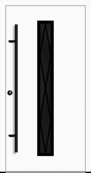 Aluminium Landhaustür "AURORA" 82 mm RC2 BLACKLINE Diamant Sprossenfelder