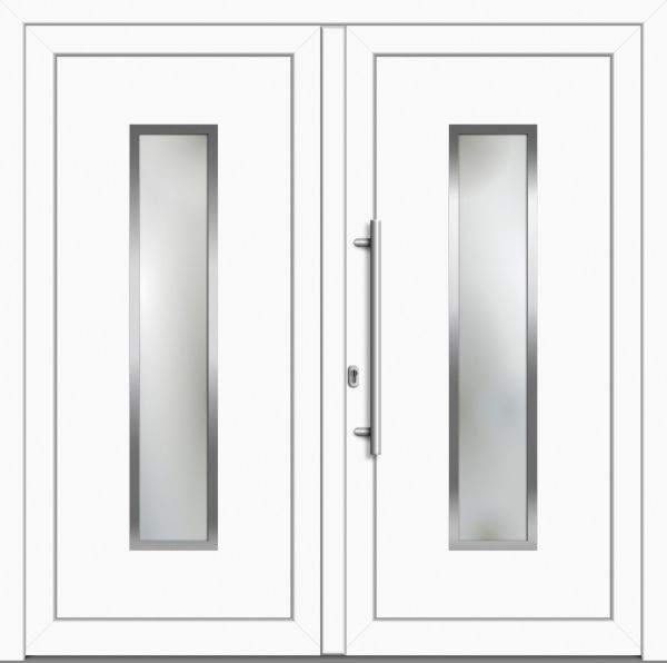 Kunststoff Haustür &quot;REBEKKA&quot; 71 mm Doppeltür symm